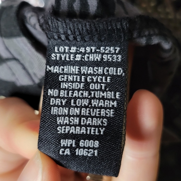 Panhandle Slim Rock & Roll Cowgirl Zebra Rhinestone Wing Rose T-Shirt - Picture 5 of 6